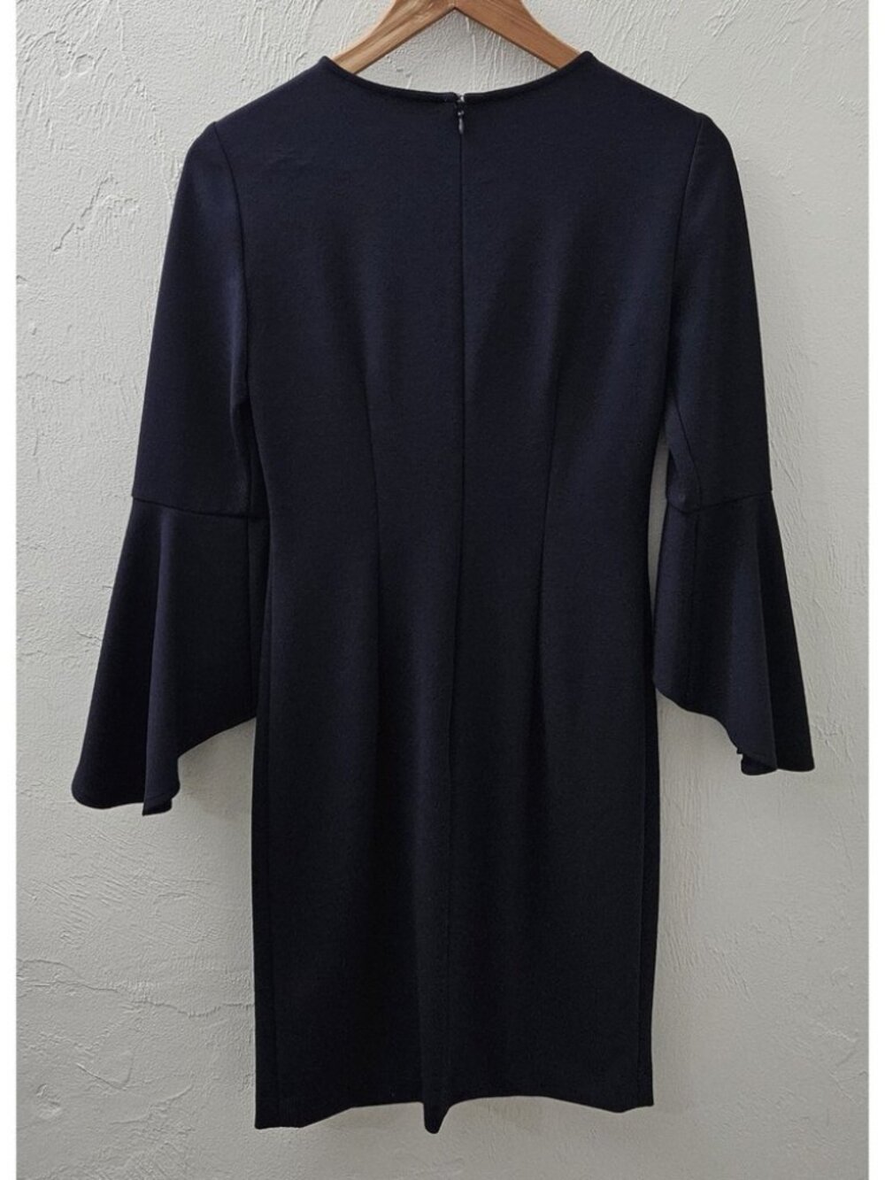 Antonio Melani Navy Bell Sleeve Sheath Dress - Picture 2 of 2